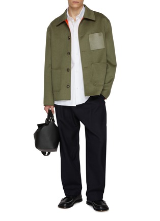 Figure View - Click To Enlarge - LOEWE - Tonal Anagram Cotton Shirt