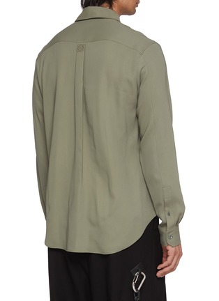 Back View - Click To Enlarge - LOEWE - Flap Pocket Pleated Back Shirt