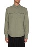 Main View - Click To Enlarge - LOEWE - Flap Pocket Pleated Back Shirt