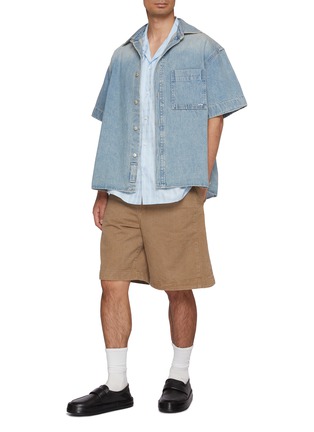 Figure View - Click To Enlarge - LOEWE - Checkered Jacquard Anagram Cotton Shirt