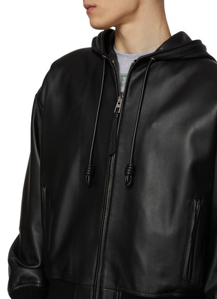  - LOEWE - Relaxed Hooded Leather Jacket