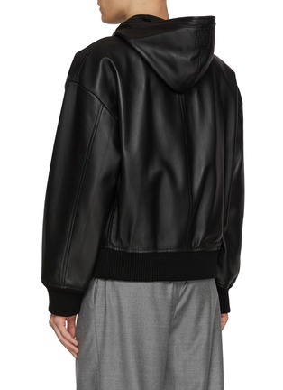 Back View - Click To Enlarge - LOEWE - Relaxed Hooded Leather Jacket