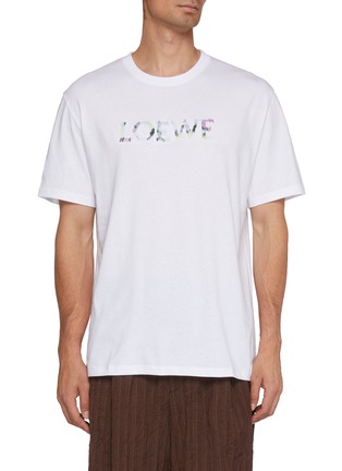 Main View - Click To Enlarge - LOEWE - Logo Cotton T-shirt