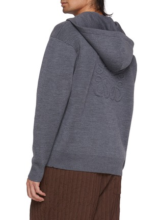Back View - Click To Enlarge - LOEWE - 3D Anagram Zip Up Hoodie
