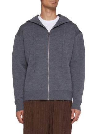 Main View - Click To Enlarge - LOEWE - 3D Anagram Zip Up Hoodie