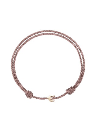 Main View - Click To Enlarge - DOSIS G6C - Basic 18K Gold Diamond Cord Bracelet