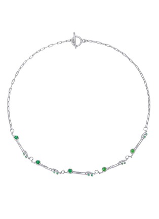 Main View - Click To Enlarge - DOSIS G6C - Yue 18K White Gold Tsavorite Necklace