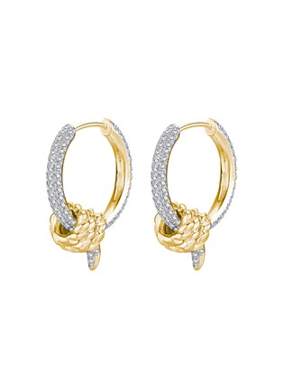 Main View - Click To Enlarge - DOSIS G6C - Catch 18K Gold Diamond Earrings