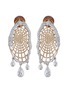 Main View - Click To Enlarge - DOSIS G6C - Chessboard 18K Gold Diamond Earrings