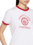  - SPORTY & RICH - California Emblem Cotton Ringer T-Shirt