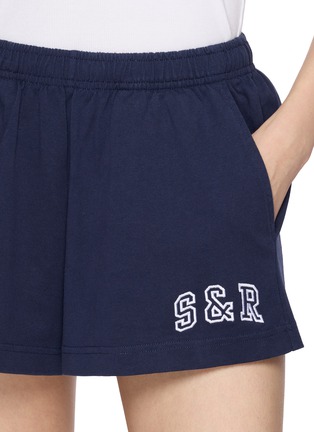  - SPORTY & RICH - Ivy Disco Cotton Shorts