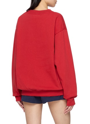Back View - Click To Enlarge - SPORTY & RICH - Ivy Crewneck Cotton Sweatshirt