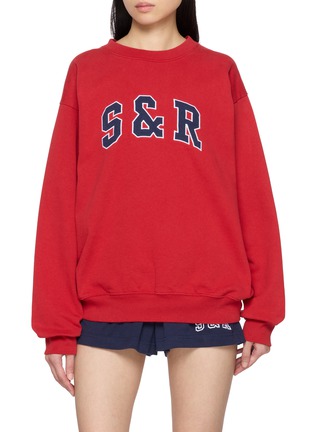 Main View - Click To Enlarge - SPORTY & RICH - Ivy Crewneck Cotton Sweatshirt