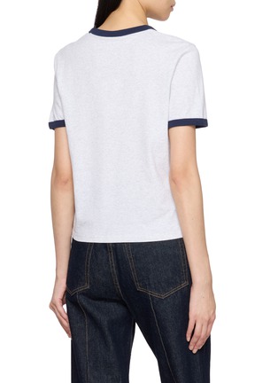 Back View - Click To Enlarge - SPORTY & RICH - Beverly Hills Riding Club Cotton Ringer T-Shirt