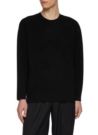 Main View - Click To Enlarge - ATTACHMENT - Double Faced Wool Knit Sweater