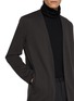  - ATTACHMENT - Collarless Double Faced Cotton Cardigan