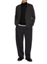 Figure View - Click To Enlarge - ATTACHMENT - Collarless Double Faced Cotton Cardigan