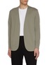 Main View - Click To Enlarge - ATTACHMENT - Collarless Double Faced Cotton Cardigan