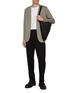 Figure View - Click To Enlarge - ATTACHMENT - Collarless Double Faced Cotton Cardigan