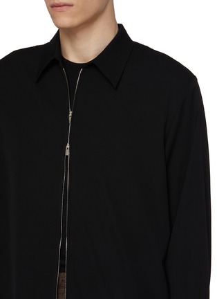  - ATTACHMENT - High Twist Wool Zip Up Shirt