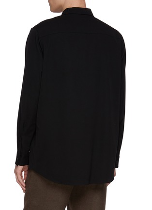 Back View - Click To Enlarge - ATTACHMENT - High Twist Wool Zip Up Shirt