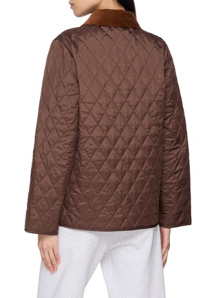 Back View - Click To Enlarge - SPORTY & RICH - Crest Embroidered Quilted Jacket
