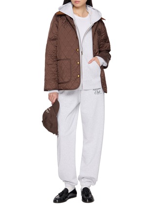 Figure View - Click To Enlarge - SPORTY & RICH - Crest Embroidered Quilted Jacket