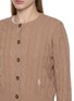  - SPORTY & RICH - SRC Cableknit Cashmere Wool Cardigan
