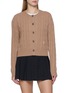 SPORTY & RICH SRC Cableknit Cashmere Wool Cardigan