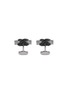 Main View - Click To Enlarge - TATEOSSIAN - Carbon Infinity Talisman Palladium Alutex Enamel Plated Cufflinks