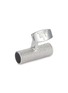 Detail View - Click To Enlarge - TATEOSSIAN - Caple Rope White Bronze Plated Enamel Cufflinks