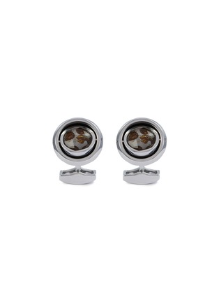 Main View - Click To Enlarge - TATEOSSIAN - Swivelling Meteorites Palladium Plated Cufflinks