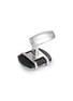 Detail View - Click To Enlarge - TATEOSSIAN - 35 Anniversary Rhodium Plated Sterling Silver Agate Cufflinks