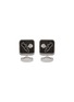 Main View - Click To Enlarge - TATEOSSIAN - Football Sports Ice Palladium Plated Enamel Cufflinks