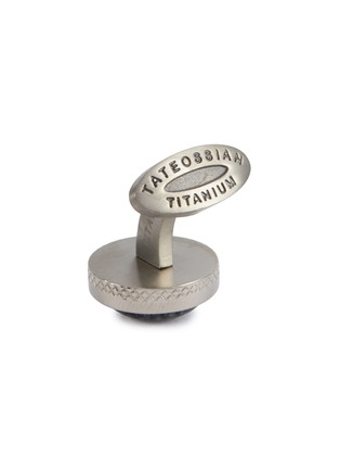 Detail View - Click To Enlarge - TATEOSSIAN - Titanium Stone Cufflinks Shirt Stud Set