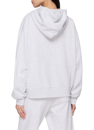 Back View - Click To Enlarge - SPORTY & RICH - New York Racquet Club Zip Up Cotton Hoodie