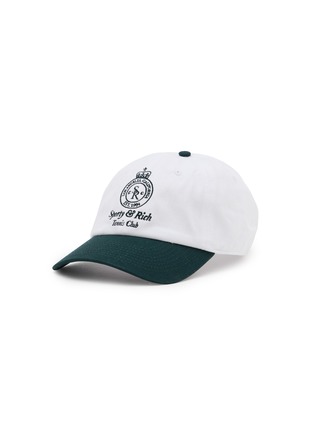 Main View - Click To Enlarge - SPORTY & RICH - Crown Tennis Cotton Baseball Cap
