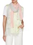 Figure View - Click To Enlarge - LANE'S - The New H Lace Panel Cashmere Silk Shawl