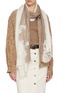 Figure View - Click To Enlarge - LANE'S - The New H Lace Panel Cashmere Silk Shawl