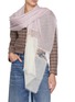 Figure View - Click To Enlarge - LANE'S - The New H Lace Panel Cashmere Silk Shawl