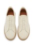 Detail View - Click To Enlarge - ERMENEGILDO ZEGNA - Linen Canvas Men's Sneakers