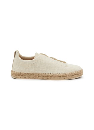 Main View - Click To Enlarge - ERMENEGILDO ZEGNA - Linen Canvas Men's Sneakers