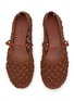 Detail View - Click To Enlarge - DEAR FRANCES - Flat Balla Weave Leather Mary Jane