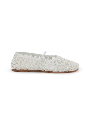 Main View - Click To Enlarge - DEAR FRANCES - Flat Balla Weave Leather Mary Jane