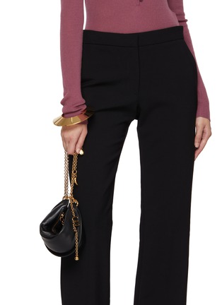 Figure View - Click To Enlarge - CHLOÉ - Mini Halfmoon Leather Shoulder Bag