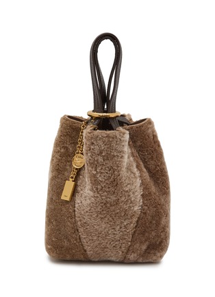 Detail View - Click To Enlarge - CHLOÉ - Small Chloé Spin Shearling Tote Bag