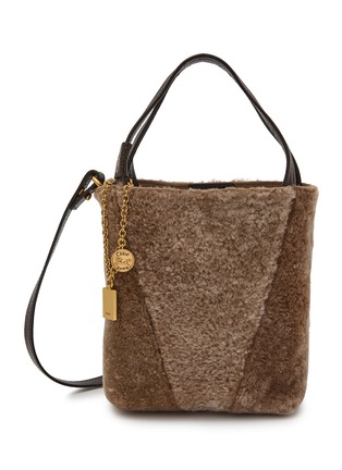 Main View - Click To Enlarge - CHLOÉ - Small Chloé Spin Shearling Tote Bag