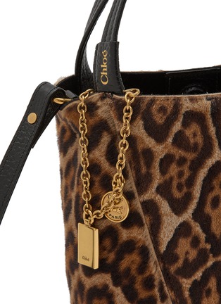  - CHLOÉ - Small Chloé Spin Leopard Print Shearling Tote Bag