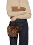 Front View - Click To Enlarge - CHLOÉ - Small Chloé Spin Leopard Print Shearling Tote Bag