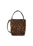 Main View - Click To Enlarge - CHLOÉ - Small Chloé Spin Leopard Print Shearling Tote Bag